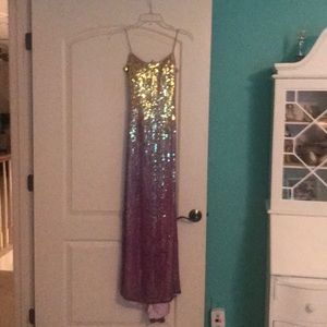 Sequined prom dress